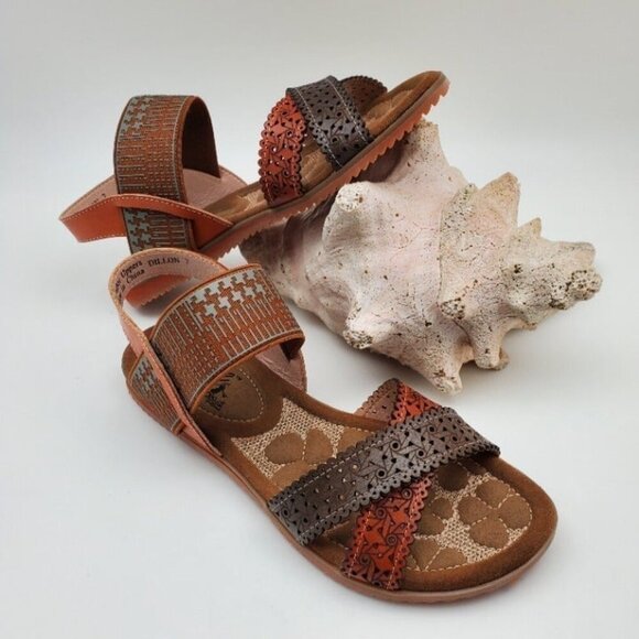 Corkys Elite Leather Flatform Strappy Sandals Women's Size 7 - Picture 2 of 10